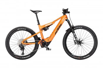 Horské celoodpružené elektrokolo KTM MACINA KAPOHO PRO L DI2 FRESH ORANGE MATT (BLACK)