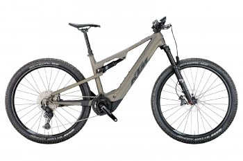 Horské celoodpružené elektrokolo KTM MACINA CHACANA 891 OLIVE PEARL MATT