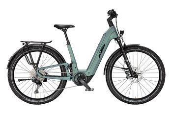 Horské celoodpružené elektrokolo KTM MACINA AERA FS PRIME LFC Di2 US BRIGHT TEAL MATT