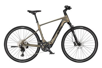 Lehké trekingové elektrokolo KTM MACINA CROSS SX ELITE H OLIVE PEARL MATT
