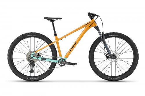 Horské kolo WHYTE Secta S Gloss coral orange with turquoise (AWSECS)