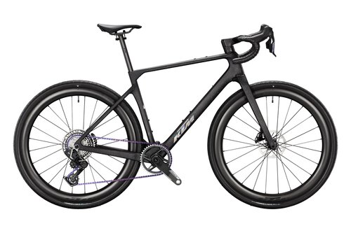 Gravel kolo KTM GRAVELATOR SUPREME AXS PM PURPLE-STAINED CARBON MATT