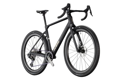 Gravel kolo KTM GRAVELATOR SUPREME AXS PM PURPLE-STAINED CARBON MATT
