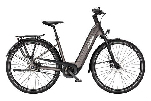 Městské elektrokolo KTM MACINA CITY P720 BELT US MOON ROCK MATT