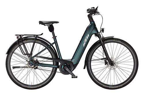 Městské elektrokolo KTM MACINA CITY PX 720 BELT US DARK SEA MATT