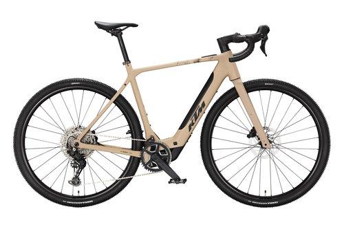 Lehké gravel elektrokolo KTM MACINA GRAVELATOR SX 10 GREY BEIGE MATT