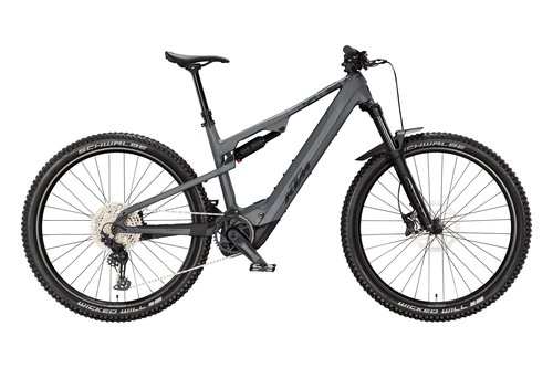 Horské celoodpružené elektrokolo KTM MACINA LYCAN 892 GREY MATT