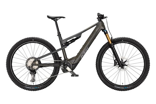 Horské celoodpružené elektrokolo KTM MACINA LYCAN EXONIC CX-R Di2 STAINED LAZER BLACK MATT
