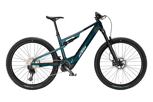 Horské celoodpružené elektrokolo KTM MACINA LYCAN PRIME CX-R Di2 DARK SEA