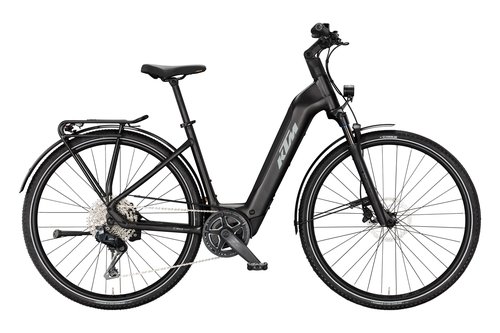 Lehké trekingové elektrokolo KTM MACINA SPORT SX 10 Di2 US DIAMOND BLACK MATT