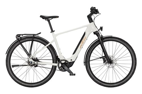 Lehké trekingové elektrokolo KTM MACINA SUPERBELT SX 20 H METALLIC WHITE