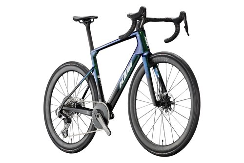 Silniční kolo KTM REVELATOR SYRO PRESTIGE AXS PM CRYSTAL GECKO