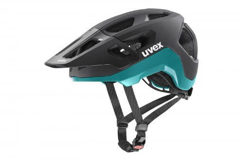 Cyklistická helma UVEX HELMA REACT BLACK-TEAL MATT